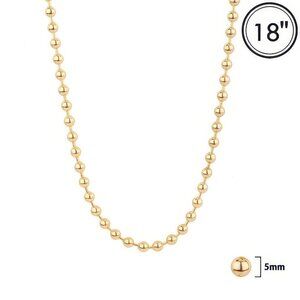 Polished Bead Chain Necklace